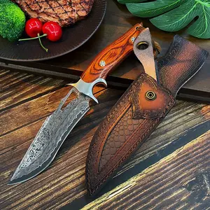 1 multi-function, portable outdoor with scabbard, stainless steel fruit, high-hardness portable multi-use , camping, men's  carry-on  daily outdoor meat cutting cool
