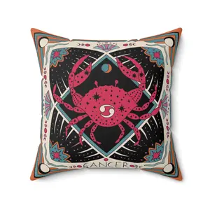 Cancer Zodiac Throw Pillow