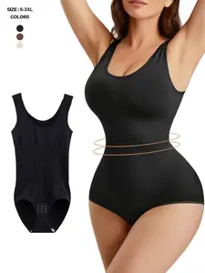 Shapewear Cami Bodysuit for Women Tummy Control Shaping Bodysuit Seamless Smooth Full Body Shaper Butt Lifter Sculpting Slimming Bodysuit Post Surgery Shapewear Underwear
