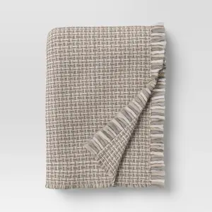 Woven Throw Blanket Cream/Neutral - Threshold