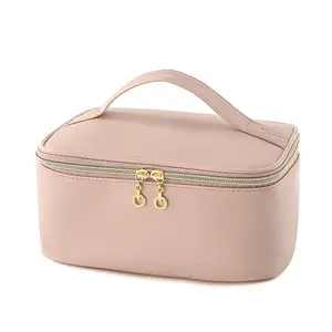 Large Capacity Women's Cosmetic Storage Bag, Portable Travel Handbag, Washable Toiletry Bag, Essential Organizer for Makeup & Accessories