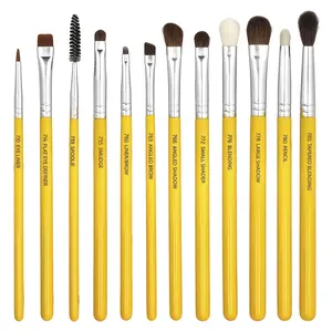 Bdellium Tools Studio Series, Eyes Brush Set and Pouch, 12 Pc Set