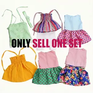 Cute Doll Set for 43.18cm Dolls, Polyester Fiber One-Piece Jumpsuit and Dress, Perfect for Playtime