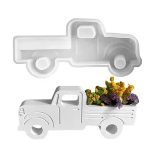 Truck Molds Silicone Truck Ornament Mould Cement Ornament Molds Plaster Silicone Mold Craft Resin Casting Concrete Clay Mold