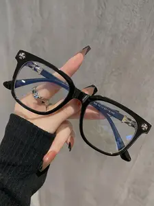 New Anti-Blue Light Glasses for Men and Women, Classic Travel Fashion Plain Frame, Slimming Face Design, Stylish Eyewear
