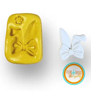 FUNNY BUNNY EARS SILICONE FOOD SAFE MOLD FOR FONDANT, CHOCOLATE AND ISOMALT BAKING