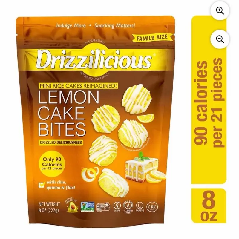 Drizzilicious Lemon Cake Bites 8 oz