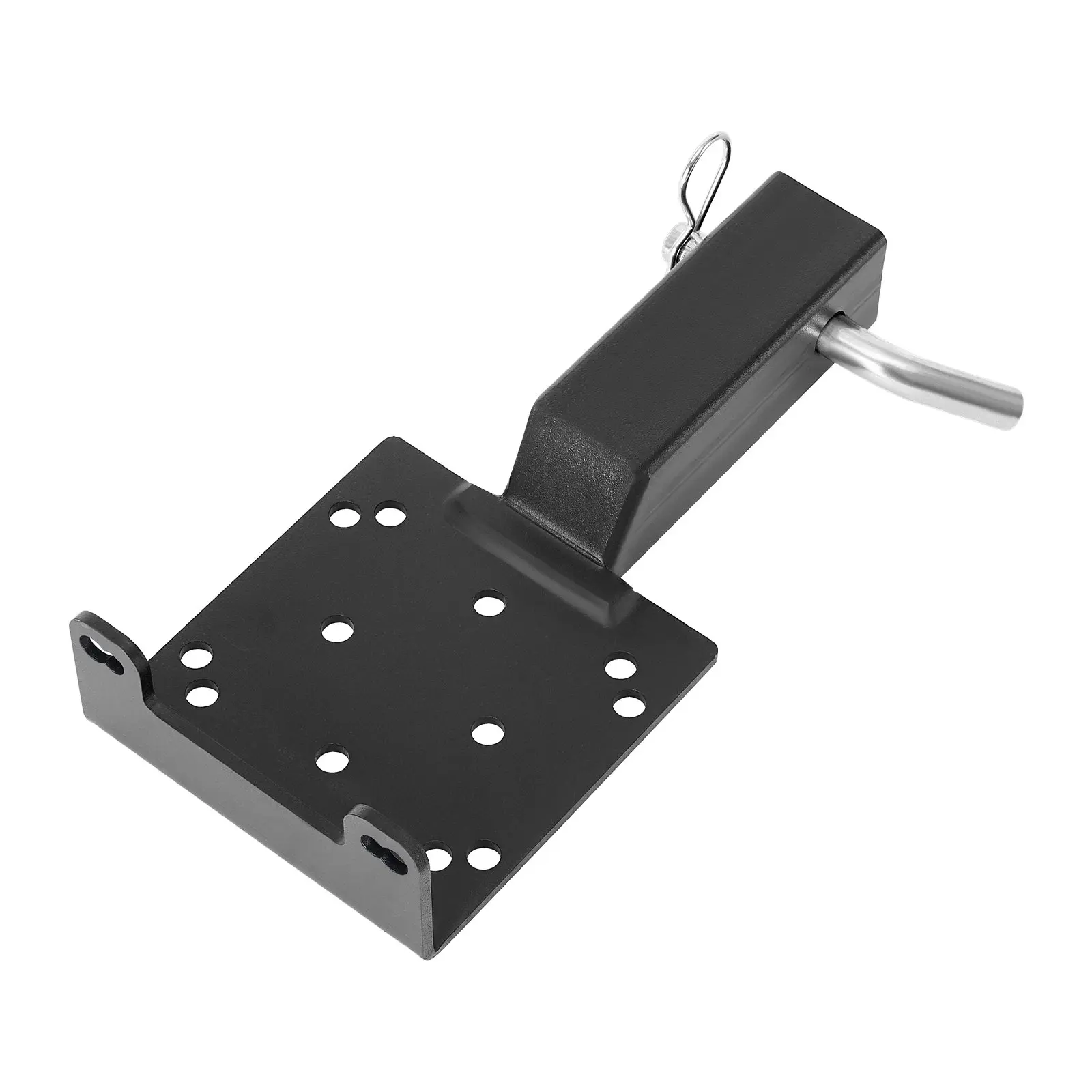 【Summerfinds】VEVOR Winch Mount, 3600 lbs / 1633 kg Load Capacity, Trailer Hitch Winch Mount with 2-inch Receiver, 2/4 Winch Bolt Holes, Powder Coated Steel, Suitable for ATV UTV Pickup Truck, Black