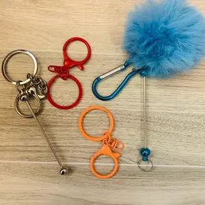 Bar Keychain with Colorful Beads and Sparkling Accents for Stylish Accessory