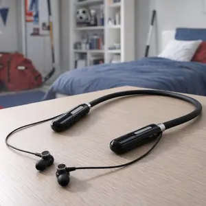 Neckband Bluetooth-compatible Headphones with Magnetic Earbuds, Wireless Neckband Design for Daily Commutes, Workouts & Perfect Gift Option