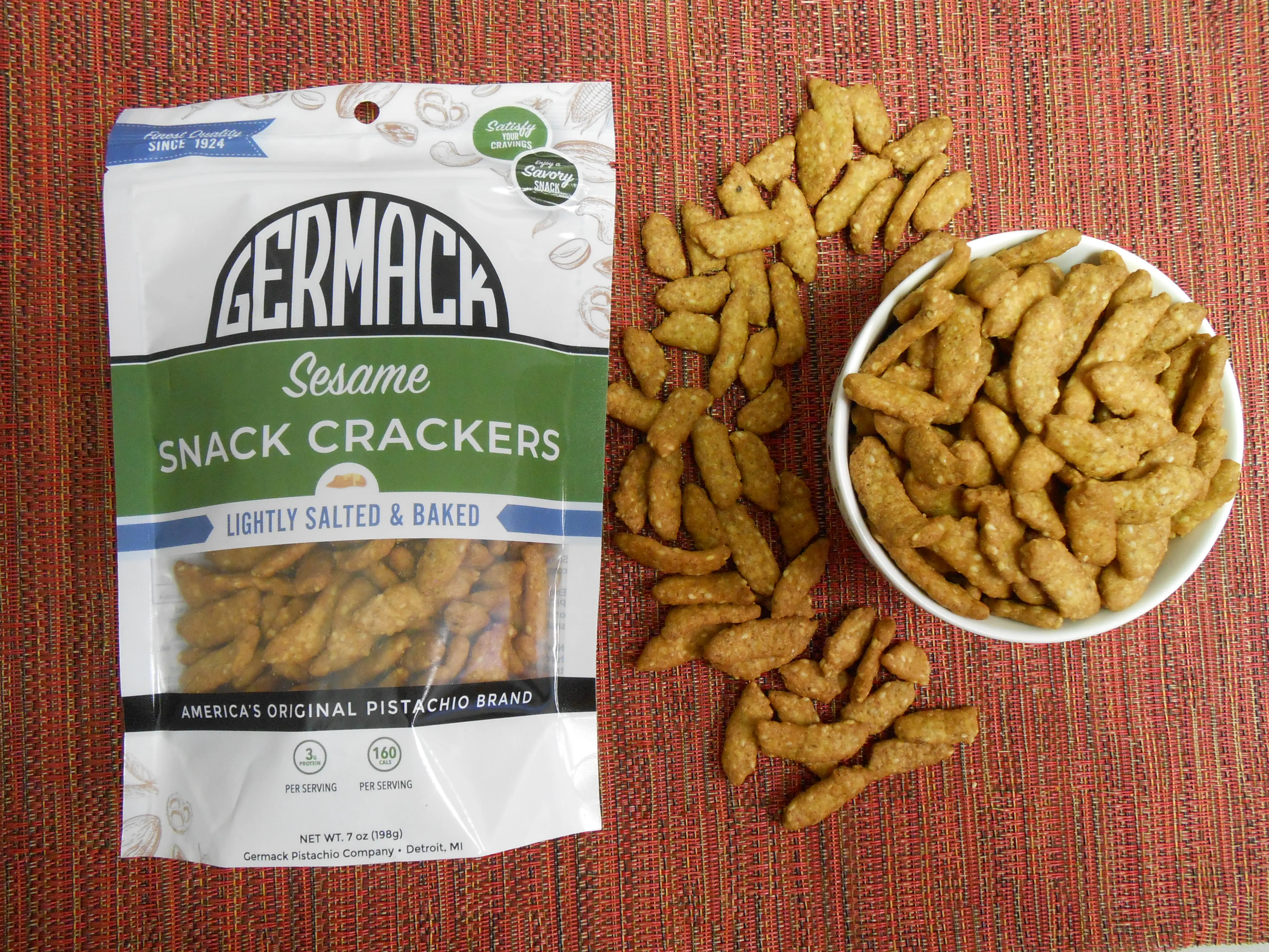 Germack 7oz Sesame Snack Crackers