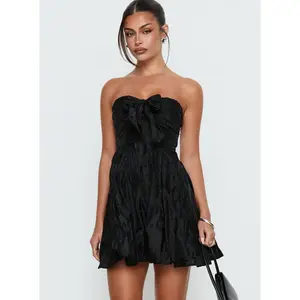 Loulani Strapless Mini Dress Black