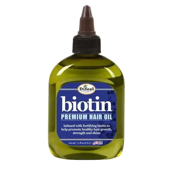 Difeel Biotin Hair Oil - 7.1 oz Daily Nourishing Treatment for Growth, Frizz Control, Anti-Hair Loss