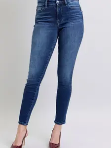 Judy Blue Full Size Washed Thermal Skinny Jeans Plus Size