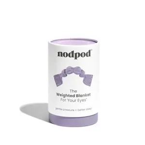 Nodpod Weighted Sleep Mask – Calming Eye Mask for Deep Sleep, Side Sleeper Friendly, 100% Blackout, Patented Strap-Free Design