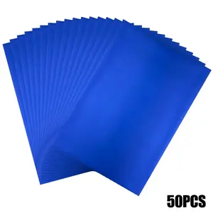 50pcs/set 20x29cm Holographic Foil Paper Toner Reactive Foil by Laser Printer Laminator for DIY Craft Greeting Gift Cards