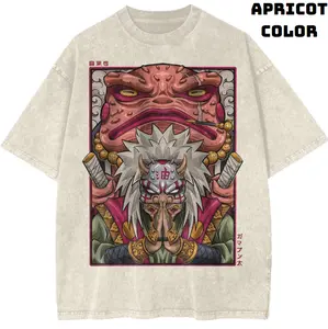 Jiraiya Vintage Graphic Tees, Anime Tshirt, Naruto Shirts, Anime Clothing, Unisex Manga Anime Shirt Top Menswear Womenswear Streetwear
