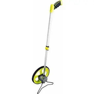 Komelon 10,000 ft. Counter Limit, 10,000 ft. OAL, High-Visibility Yellow & Black Measuring Wheel 0.01" Accuracy per 100", Measures in Ft/In MK3112