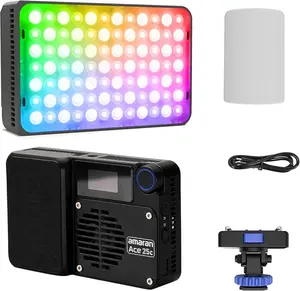 Amaran Ace 25c RGB Video Light-B,25W On Camera Pocket Video Light CCT 2300k-10000k, 5,908 lux @ 0.5m Illumination,with Rechargeable Battery and PD Charging