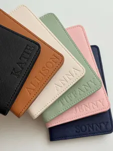 Personalized Passport Cover and Luggage Tag Debossed Travel Gift | Wedding Favor PU Leather