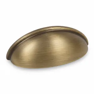 Cosmas 783BAB Brushed Antique Brass Cabinet Cup Pull