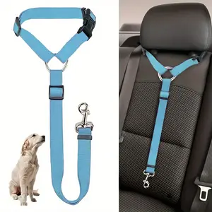 1pc Pet Car Belt, Dog Cat Car Leash, Retractable Backseat Pet Tether, Retractable Leashes, Keep Your Dogr! Dog Outing Dog Stuff