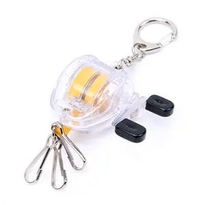 Miniature Functional Fly Fishing Reel Keychain with Retractable Rope – Perfect Gift for Anglers & Fishing Enthusiasts – Realistic Moving Parts – 5x5.5cm Tackle Accessory