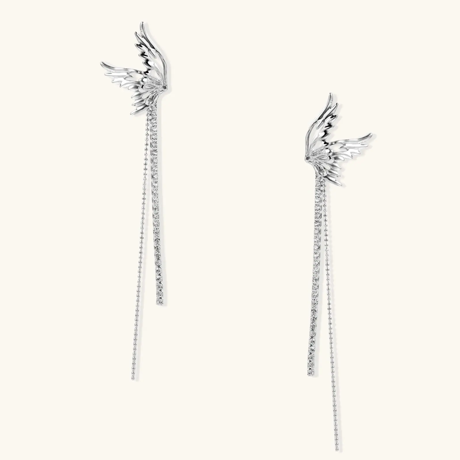 Angel Wing Statement Earrings