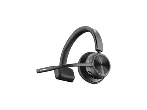 Poly Voyager 4310 USB-AHeadset + BT700 dongle TAA - Google Assistant, Siri - Mono - USB Type A - Wired/Wireless - Bluetooth - 164 ft - 20 Hz - 20 kHz - On-ear, Over-the-head - Monaural - Supra-aural -