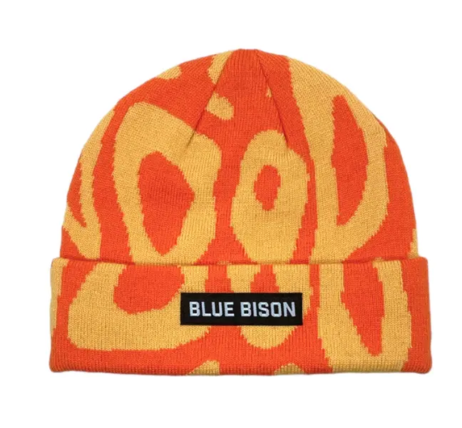 Lava Lamp Beanie, Orange Peel