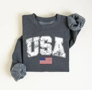 Retro USA Flag Sweatshirt, 4th of July, Womens USA Sweatshirt, Patriotic Sweatshirt, American Flag Sweatshirt, America Sweatshirt, 4th of July Sweatshirt