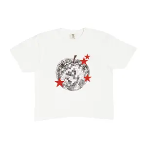 Disco Apple Cropped Boxy Tee