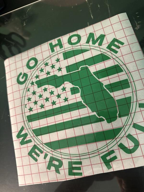 Go Home We're Full Decals Durable Weather Resistant Stickers for Vehicles Windows or Walls Easy Installation Unique Customization Go Home We're Full Decals Durable Weather Resistant Stickers for Vehicles Windows or Walls Easy Installation Unique Customization