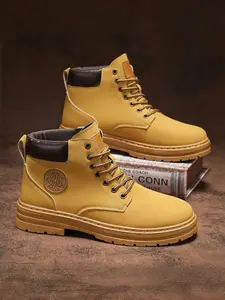 Men's Casual Waterproof Dad Shoes, Trendy Versatile Thick Sole Wear-Resistant Sneakers, Comfortable Sports Footwear for All Seasons