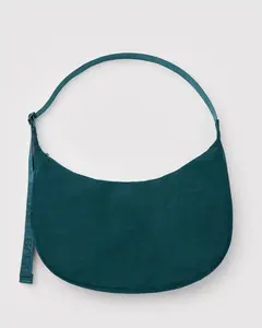 Large Nylon Crescent Bag in Deep Sea