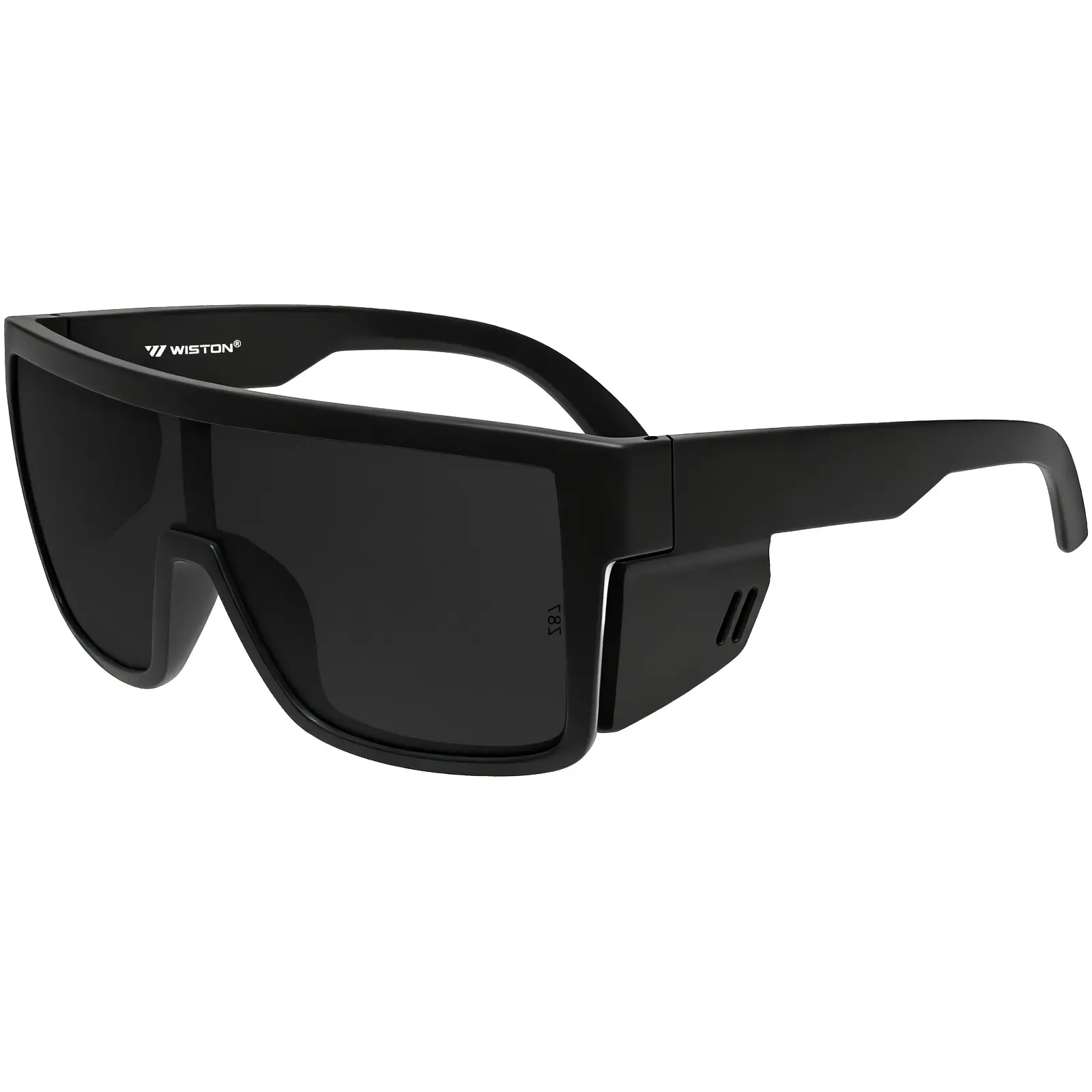 WISTON XL Z87 Full Rim Rectangular Sunglasses for Wide-Headed