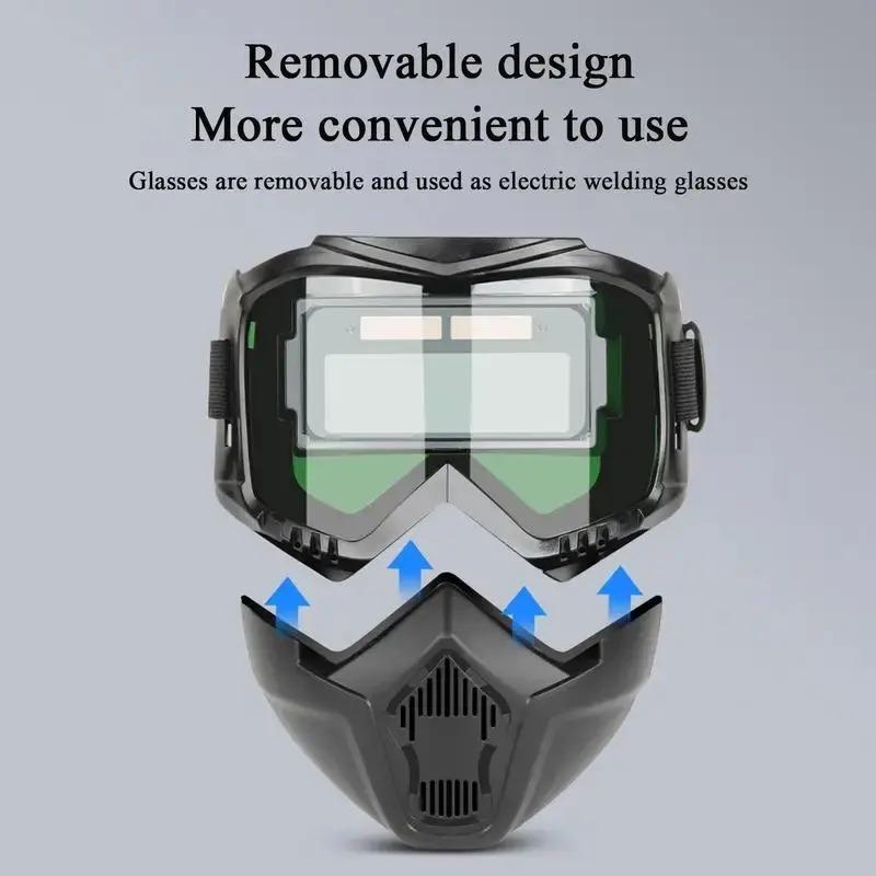 Automatic Darkening Welding Helmet, Heavy-Duty, Adjustable Shade, DIN 4-16 Protection, Clear Welding Lens, Solar Powered, Lightweight & Comfortable Welding Mask for Men/Dad Welding Helmet, Gift Idea