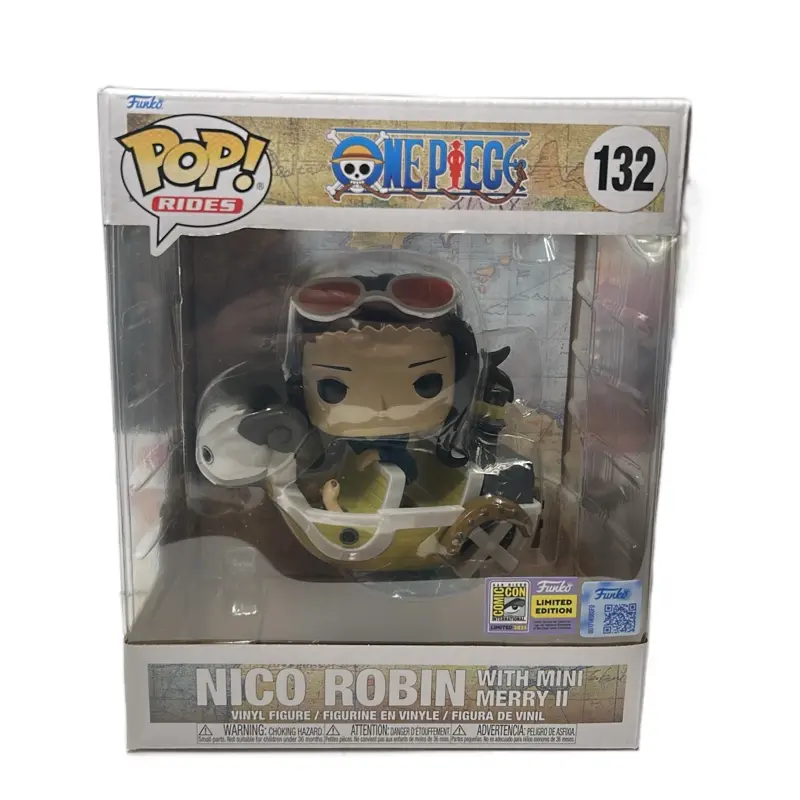 Funko Pop Collectible Vinyl Figure - TV/Movie Character Nico Robin, Includes Mini Merry 2, SDCC Sticker