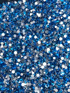 Diamond Dander: Filler Capri Blue Glass Rhinestones