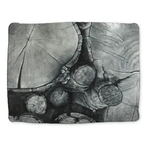 360 stand Aesthetic Textured Wood Placemat, 14x18 in Rustic Rectangular Braided Polyester Tableware with Natural Wood Log Texture, Ideal for Cozy Home Aesthetic & Kitchen Table Settings, Wood Carving