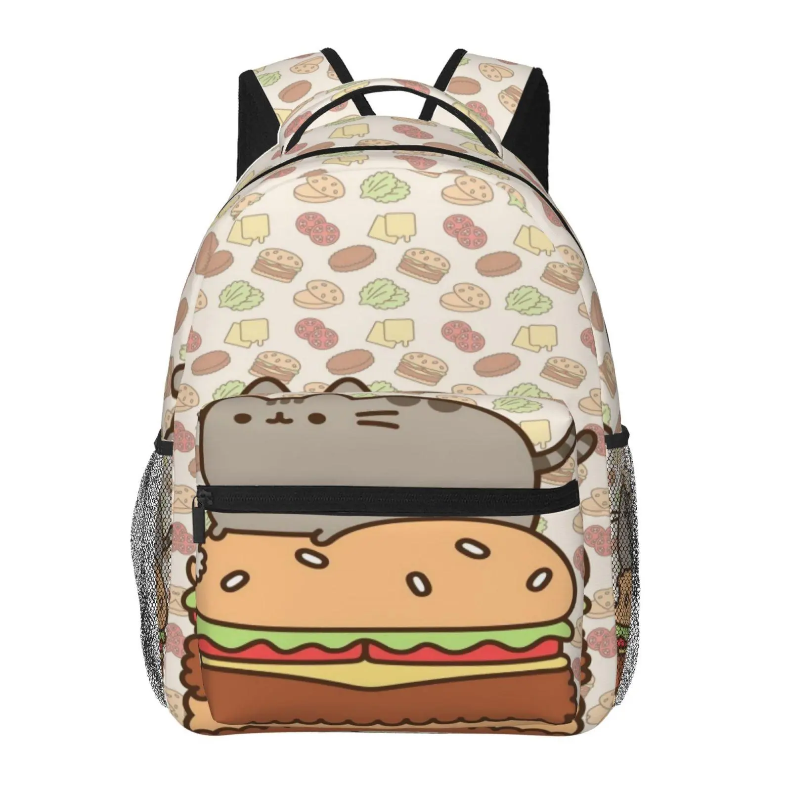 Cute kids’ Pusheen backpacks for school—large-capacity all-over print Pusheen laptop daypacks for daily campus use; durable, lightweight Pusheen school bags for teens and students