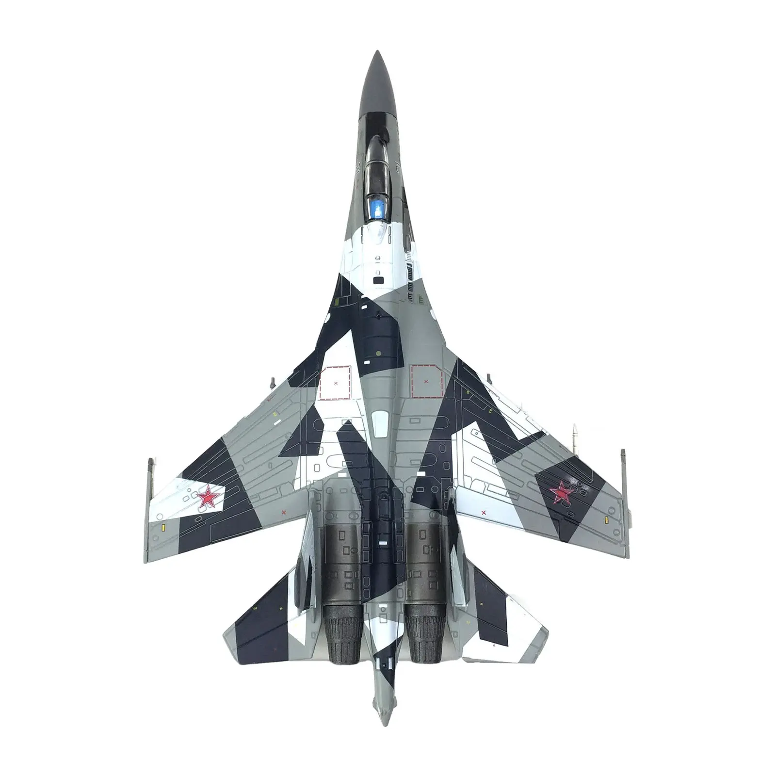 1/100 Russian SU35 Fighter Kids Toys Diecast Fighter for Desktop Decor