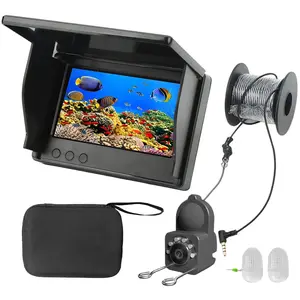 Underwater HD Fishing Camera with 4.3 Inch Screen,Waterproof Fish Finder for Aquariums Outdoor Fishing Gear,Ideal Summer Gifts for Anglers