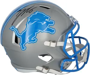 Jahmyr Gibbs Detroit Lions Autographed 2024 Speed Replica Helmet with #0 Signature - Fanatics Authentic Certified