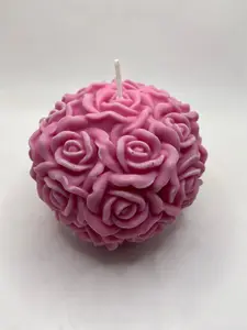 Rose ball candle
