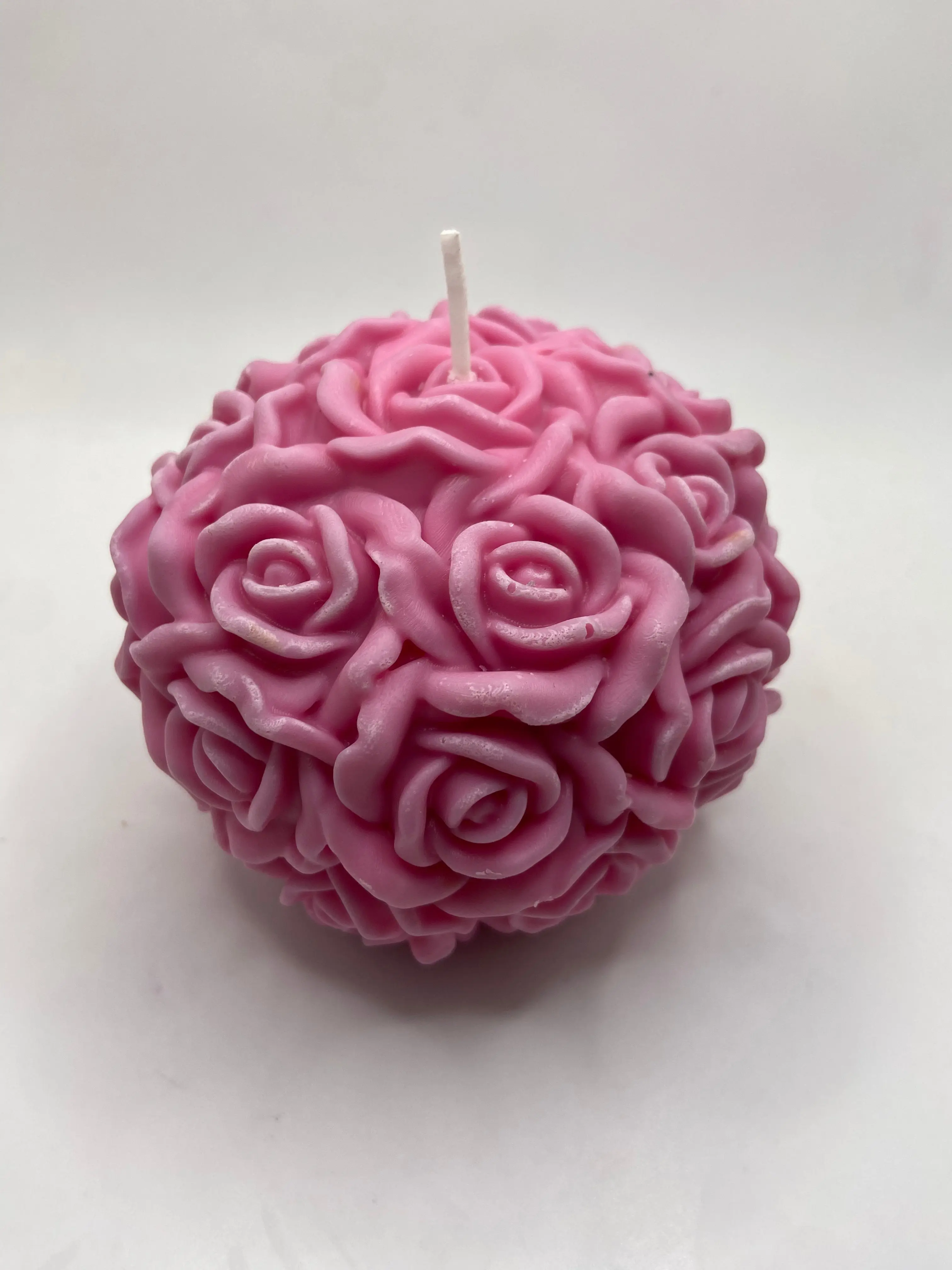 Rose ball candle