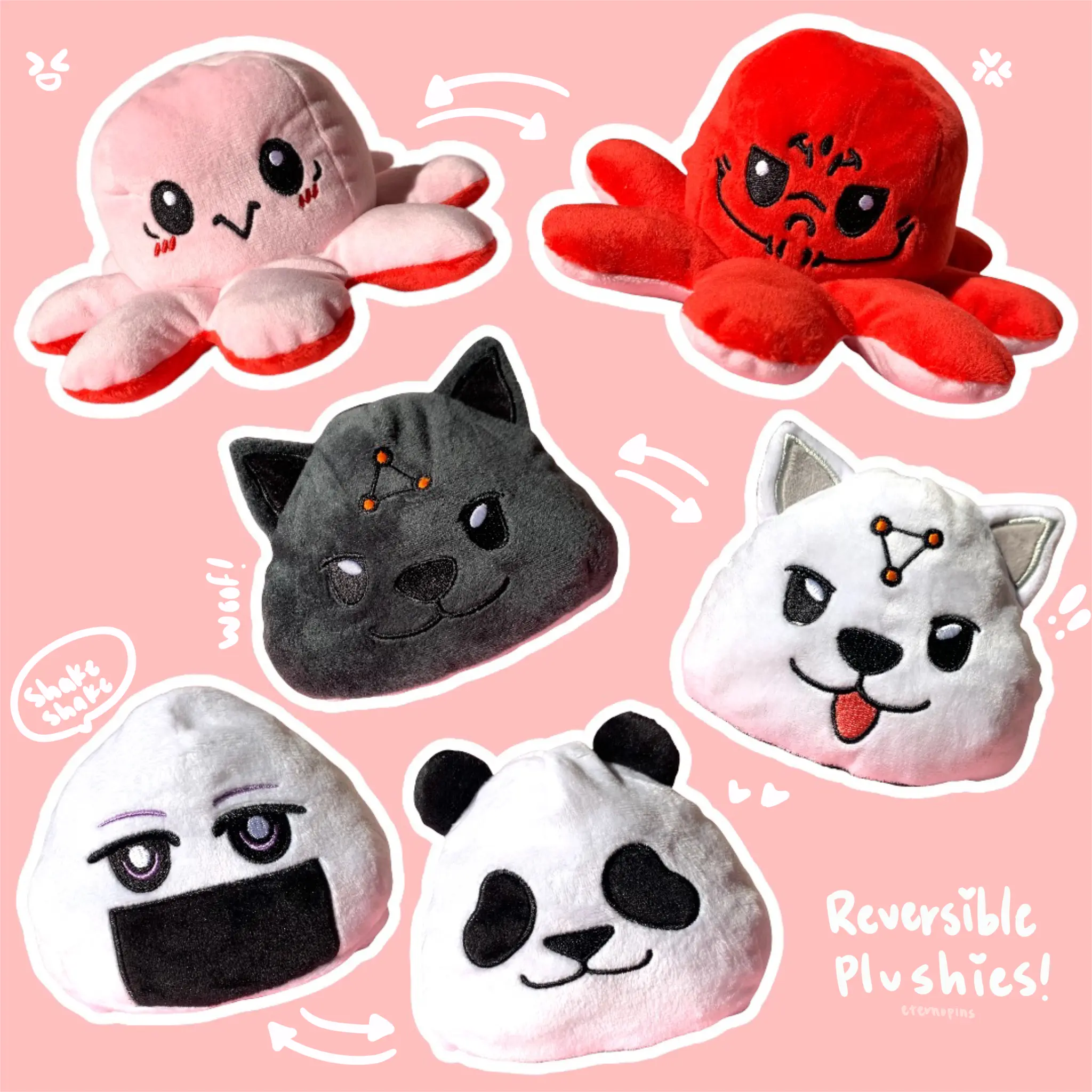 REVERSIBLE PLUSHIES REVERSIBLE PLUSHIES