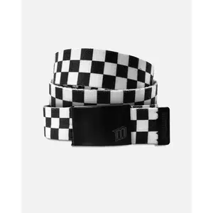CHECKERS WEBBING BELT - BLACK/WHITE