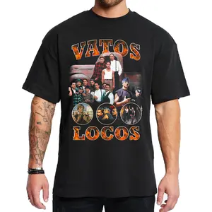 El Gallo Negro, VatosLocos Chicano Clothing, Cholo, Gangster clothes, Hoodies for men, Men's clothing, Streetwear, Graphic tee, Men gifts VL13