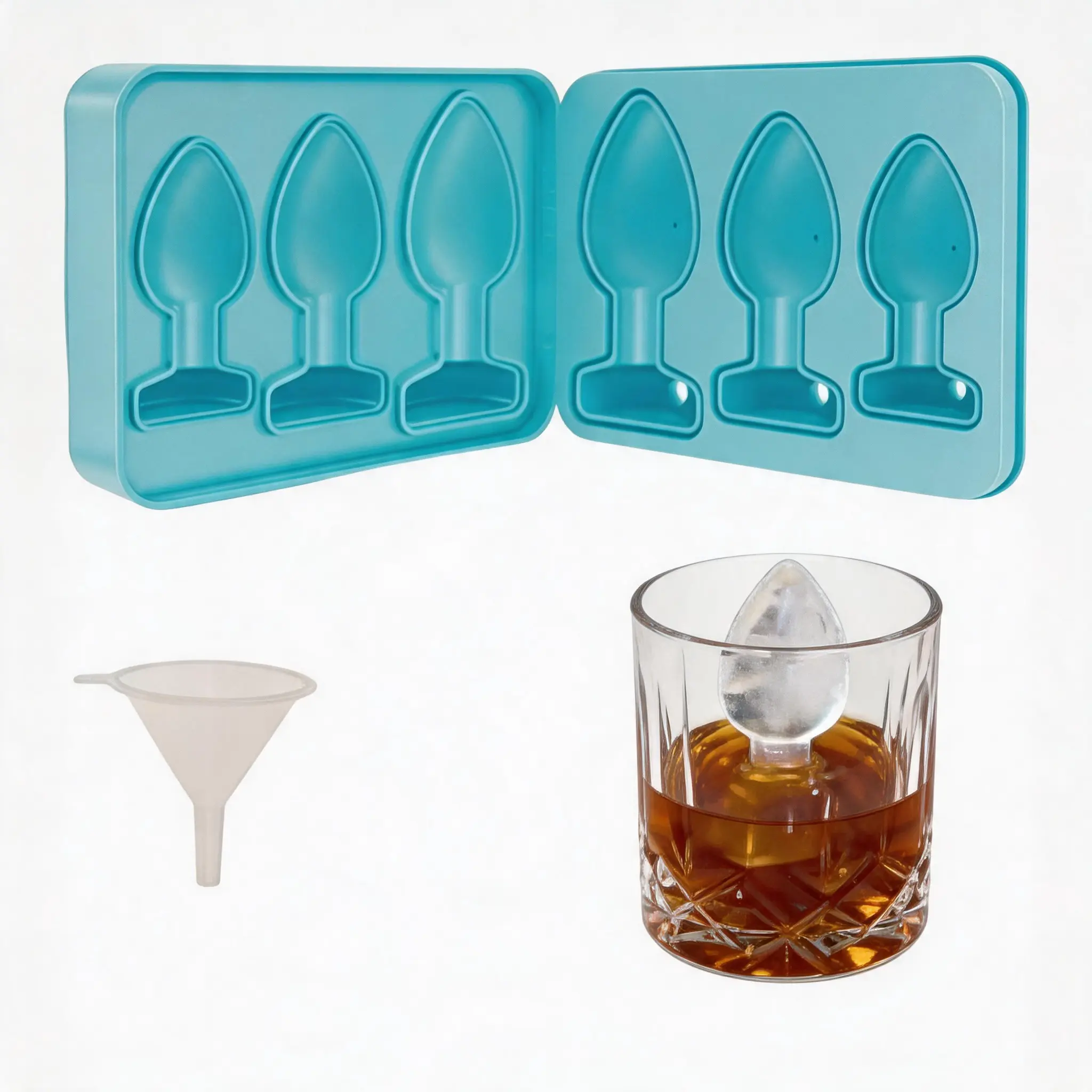 Prank Ice Cube Mold Tray – Fun Silicone DIY Ice Tray for Whiskey, Coffee, Cocktails, & Parties